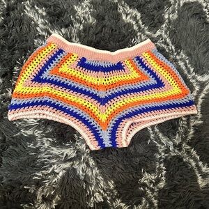 Colorful Crochet Shorts